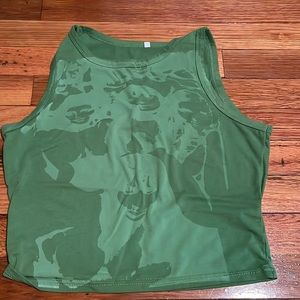 Y2K GREEN SUMMER TANK TOP